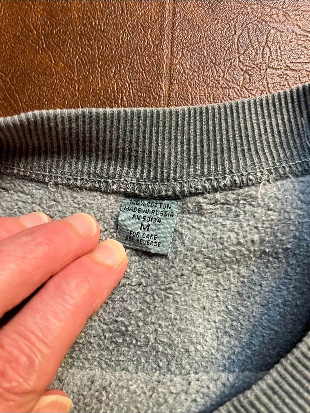 Ocean City 100% Cotton Crewneck Sweatshirt Sage Green Size Medium